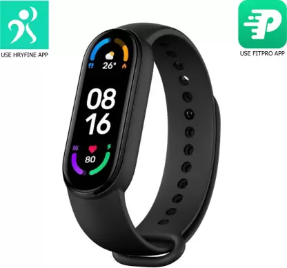 M6 Black Smart Fitness Band  